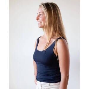 NEW ONLY HEARTS women's delicious low back tank top in navy